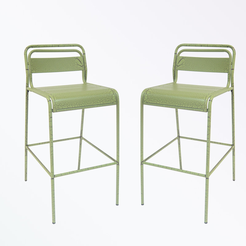 Tabourets de bar Saumil, Vert, 2
