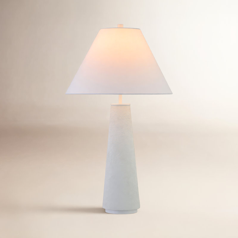 Alexy Ceramic Table Lamp, Matte White