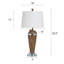 Lampe de table réglable en métal Avarika