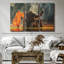 «Monk and Asian Elephant» sur toile-1537809906