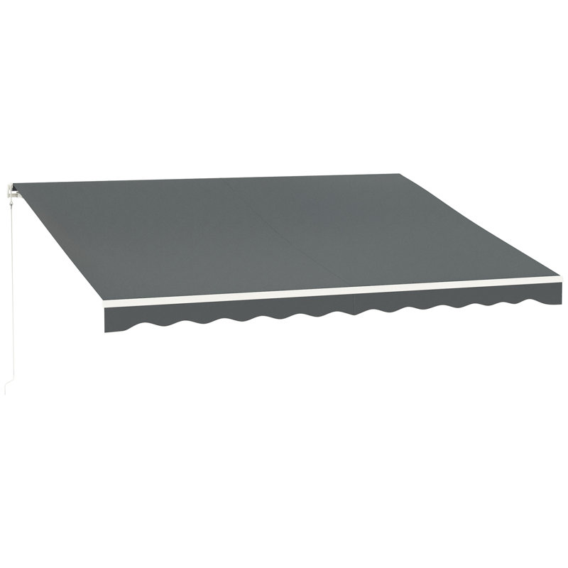 Auvent de patio rétractable, L 118,1 po x P 153,5 po