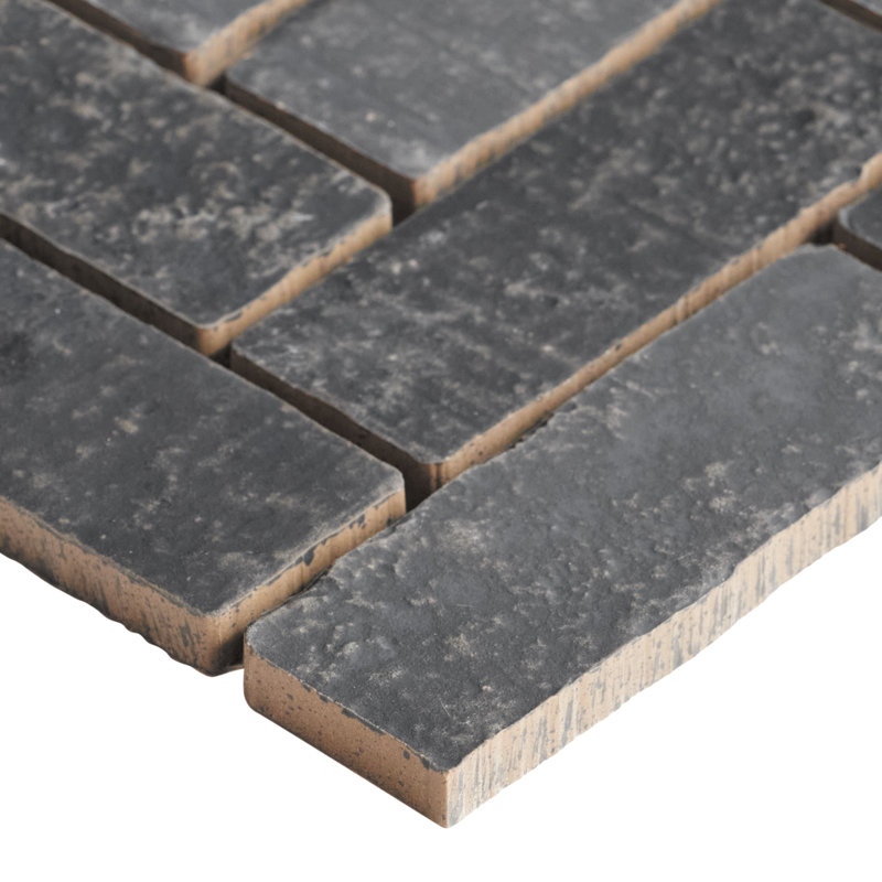 Aspera 12,72 po X 13,53 po Carreau de mosaïque de plancher et de mur en porcelaine mate Herringbone (10,71 pieds carrés / caisse)