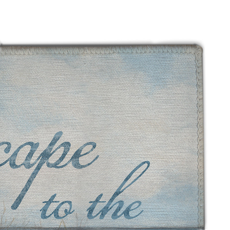 Heron Escape Chenille Indoor Rug, Rectangle 3' x 5'