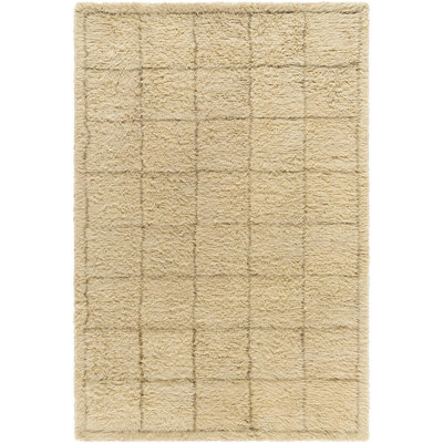 Anemone Hand Tufted Wool Tan Rug