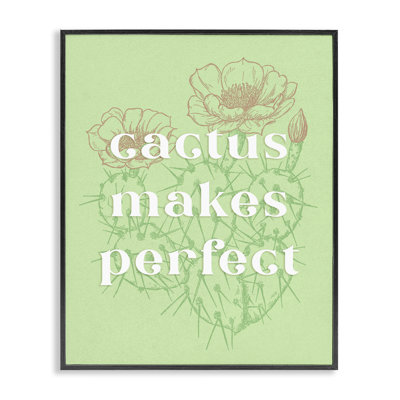«Cactus Makes Perfect», estampe numérique encadrée par Ziwei Li bh-880