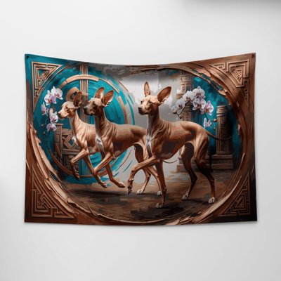Tapisserie murale «Dogs Peruvian Inca Orchid»