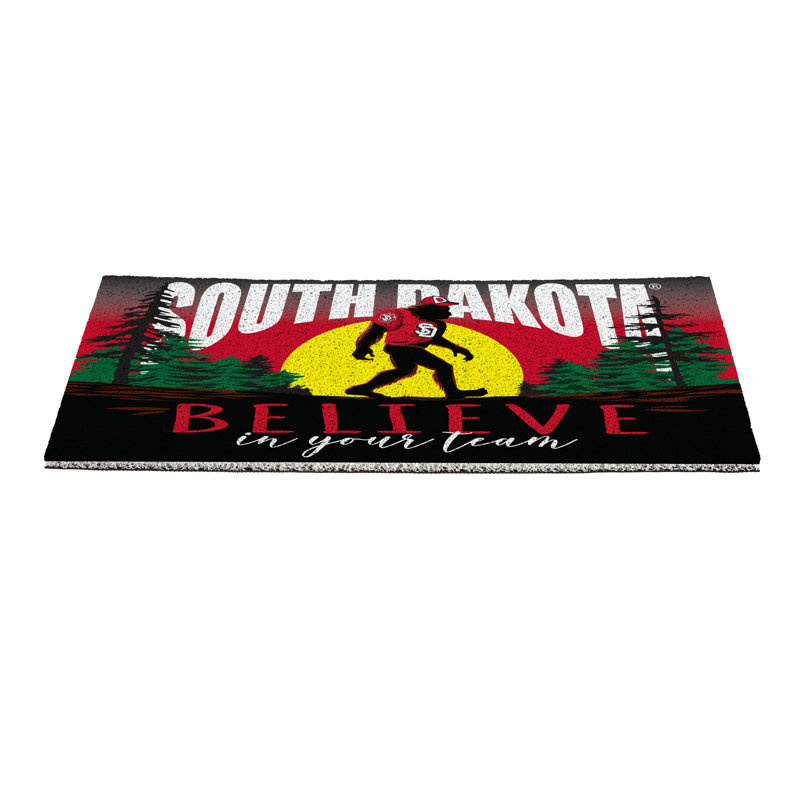 Paillasson en PVC 28 po x 16 po University of South Dakota Bigfoot