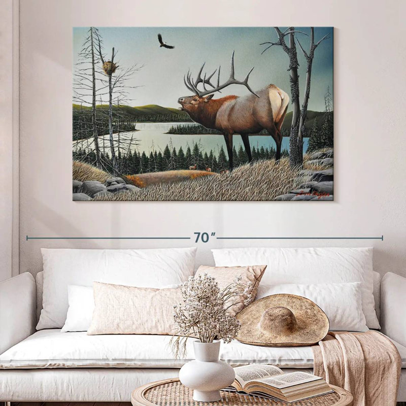 Brampt Bugling Elk, 34" H x 51" W