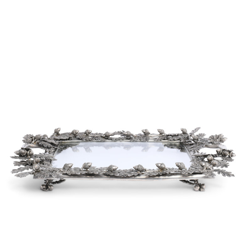 Majestic Forest Glass Decorative Tray