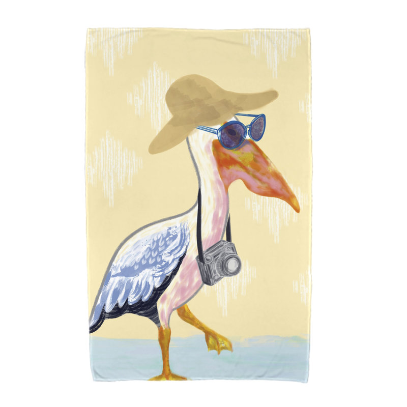 Serviette de plage Odelina Raina, Jaune