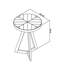 Stoltzfus Cross Legs End Table-1687300394