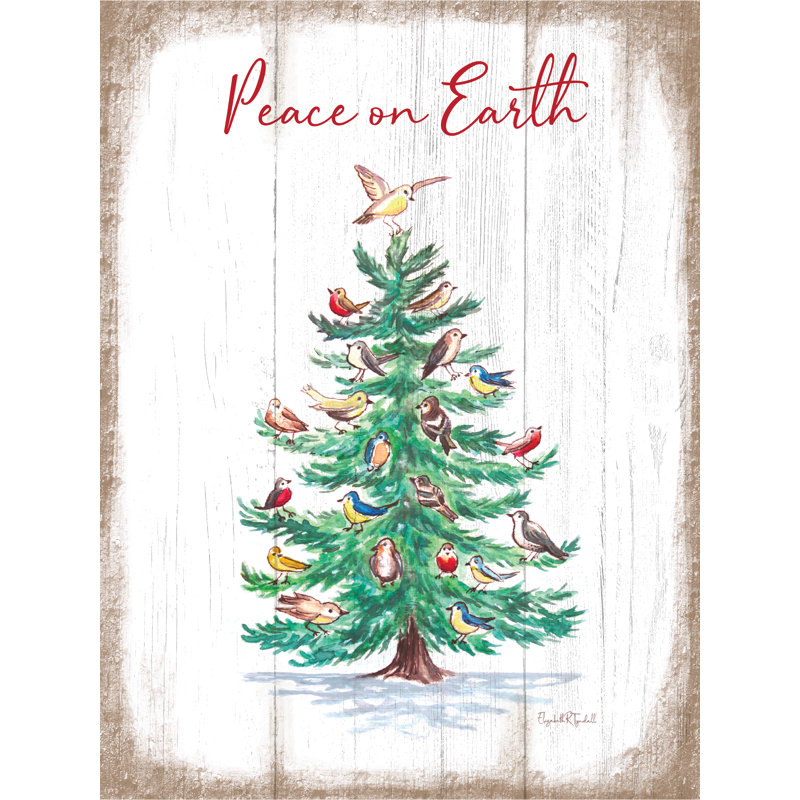 Peace on Earth Birds par Elizabeth Tyndall, H 48 po x l 36 po