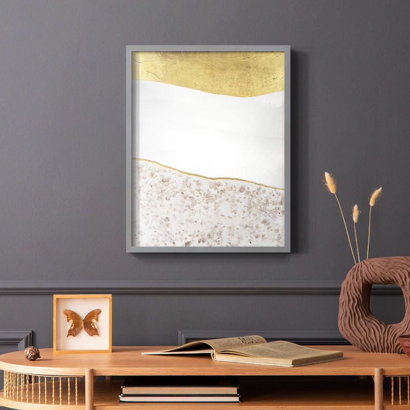 Whitestone I Framed Print - Solid Wood, Gray, 10" H x 8" W