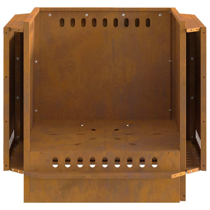 Modern Smokeless Fire Pit, 51cm H x 58cm W x 58cm D, Brown