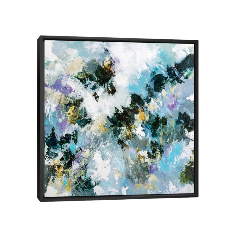 Reproduction d’art graphique, "respirant l’ombre" par Cristina dalla Valentina, Pas de tapis, Toile avec cadre noir