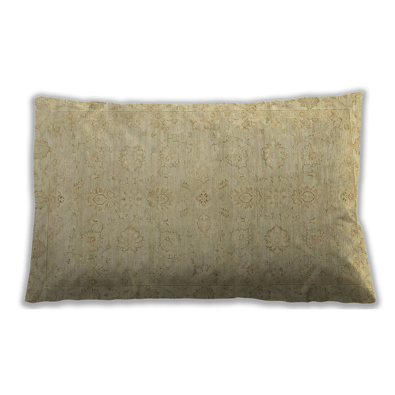 Damask Throw Pillow, Synthetic