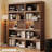 Brown Solid + Manufactured Wood+Glass Display Cases
