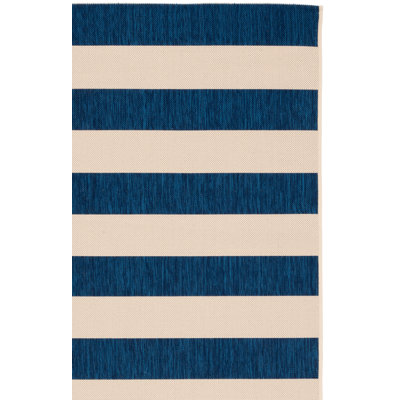 Tapis d'intérieur / extérieur à rayures Omarion Performance