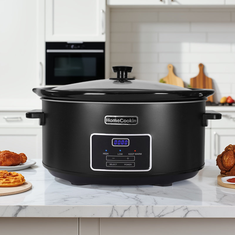 Mijoteuse programmable 6 pte HomeCookin - noir, 6 pte, Noir