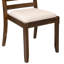 L'ensemble de table de salle à manger se compose d'une table de cuisine carrée et d'une chaise empilable en tissu de polyester brun clair, finition noyer antique.-578817245