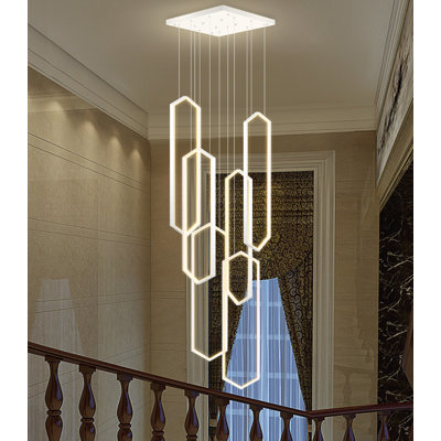 3-ring Led Dimmable Chandelier White