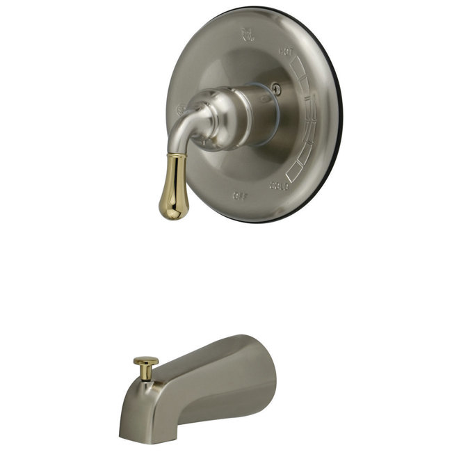 Single Handle Wall Mounted Tub Spout, Brushed Nickel