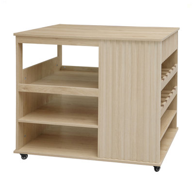 Kitchen Island Cart,Rolling Serving Utility Trolley Cart