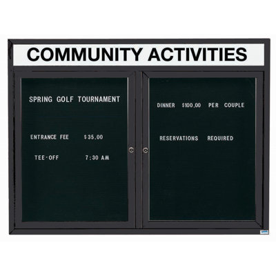 AARCO No Vinyl Metal Letter Board