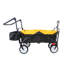 Chariot utilitaire d'extérieur pliable pliable, chariot de jardin portatif pliant robuste, porte-gobelet, poignées réglables