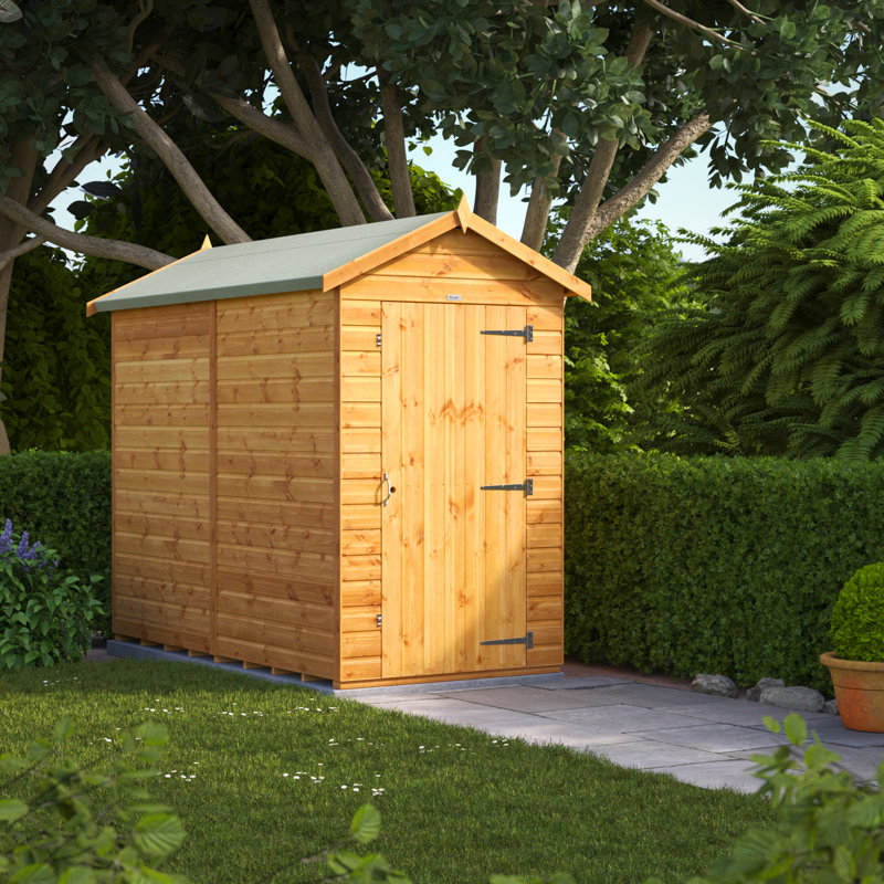 Powersheds 8 x 4ft Timber Tongue & Groove Windowless Garden Shed