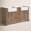 Ensemble de meuble-lavabo double 60 po Pardue-426896451