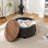Eniyah Round Cocktail Ottoman with Storage-927757457