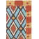 Tapis intérieur / extérieur bleu / rouge crocheté à la main Bowden