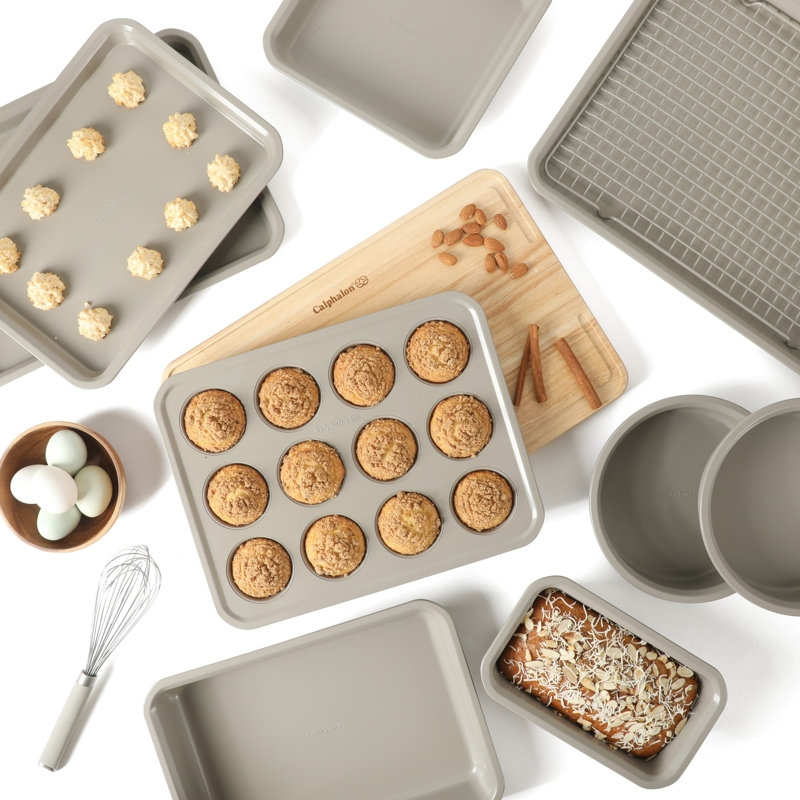 Calphalon Legacy 10 Piece PFA Free Nonstick Bakeware Set - Taupe, Taupe