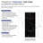 Titan Eco 60" W x 36" D x 96" H Two-Tone 3-Piece Trimmable Shower Wall Panel Kit, White Caruso / Black Caruso High Gloss