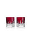Waterford Lismore Red Tumbler 6oz, Set of 2