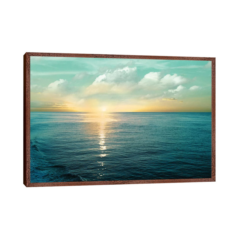 Let There Be Light by Nan - Print on Canvas, 66.04 cm H x 45.72 cm W, Classic Brown Wood Framed Canvas