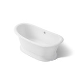 Artifacts® 66" x 33" Pedestal Soaking Cast Iron Bathtub