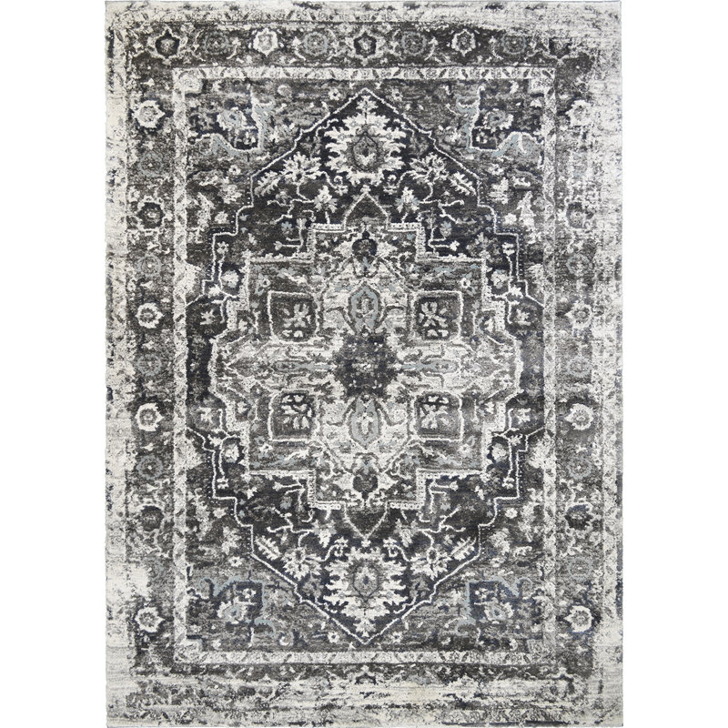 Tapis rétro Rhasody Sutton, Rectangle 5 pi 3 po x 7 pi 3 po