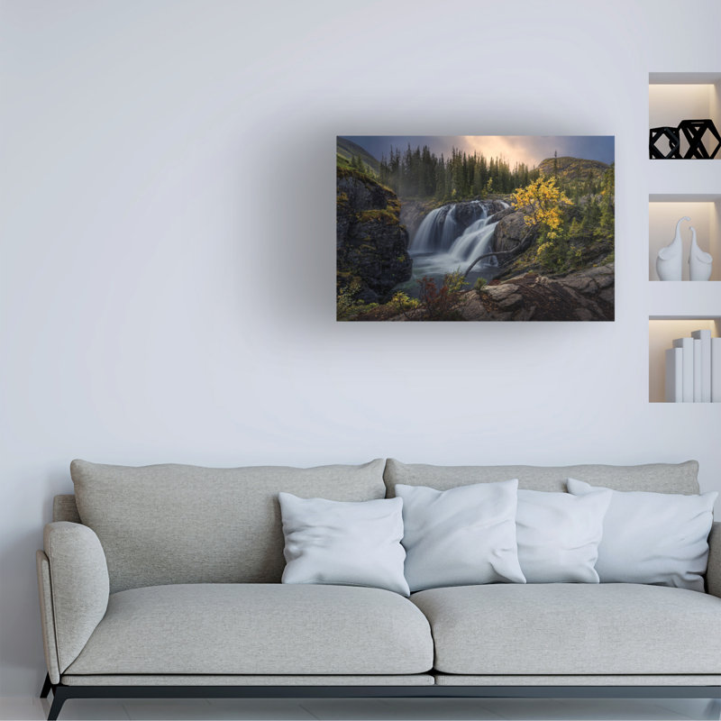Œuvre sur toile, Rouleau Nina Pauli, place des fées et des trolls, H 16 po x l 24 po