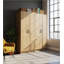 Armoire de rangement polyvalente en chêne Modex avec tablettes réglables et portes à fermeture douce pour une organisation polyvalente-1171130422