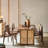 Modern Nut-Brown Rectangular Solid Wood Dining Table-122910179