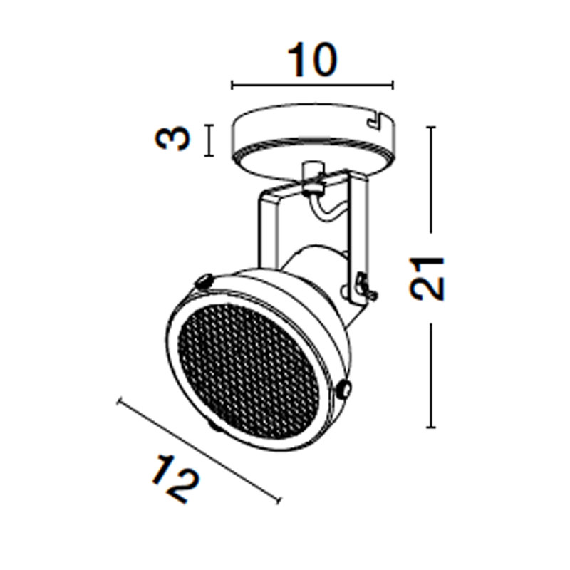 RUVI Aluminium Spotlight