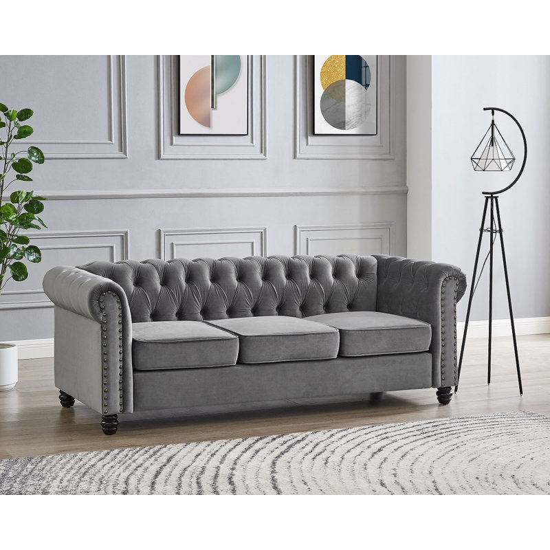 Padstow 3 Seater Velvet Sofa