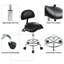 Saddle Stool With Back Support