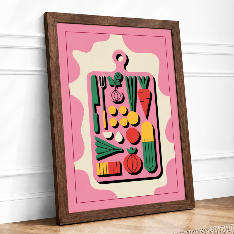 Kitchen Puzzle Play Modern - Print, A1 - 84.1 x 59.4 cm, Walnut