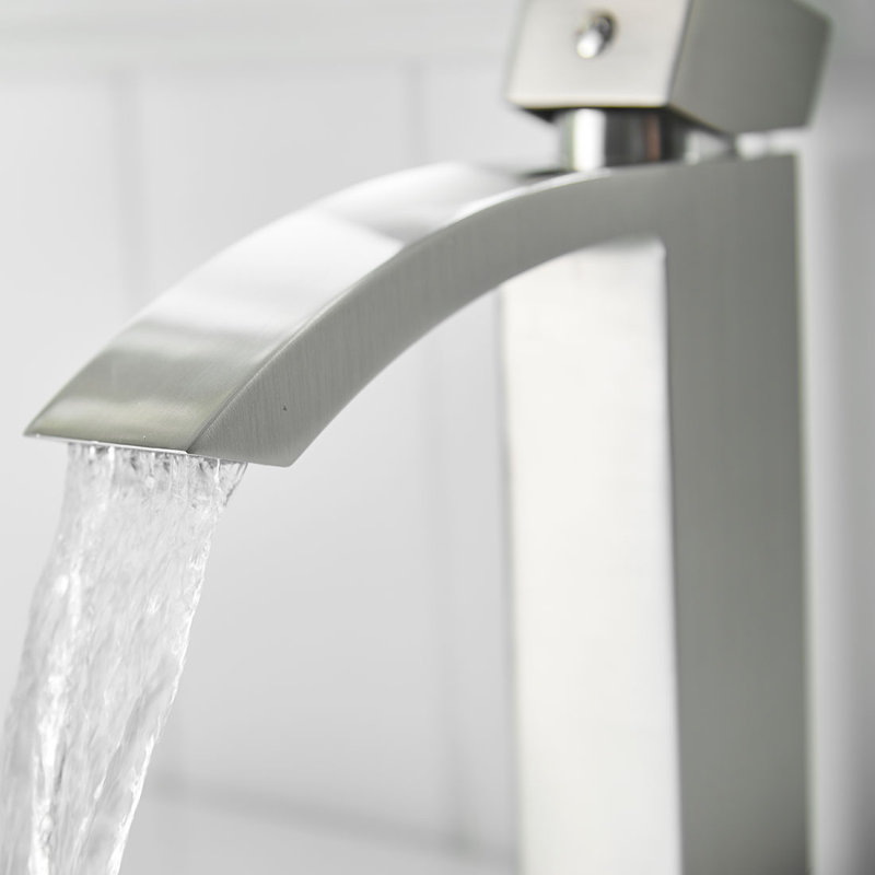 Single-Hole Single-handle Bathroom Faucet, Brushed Nickel