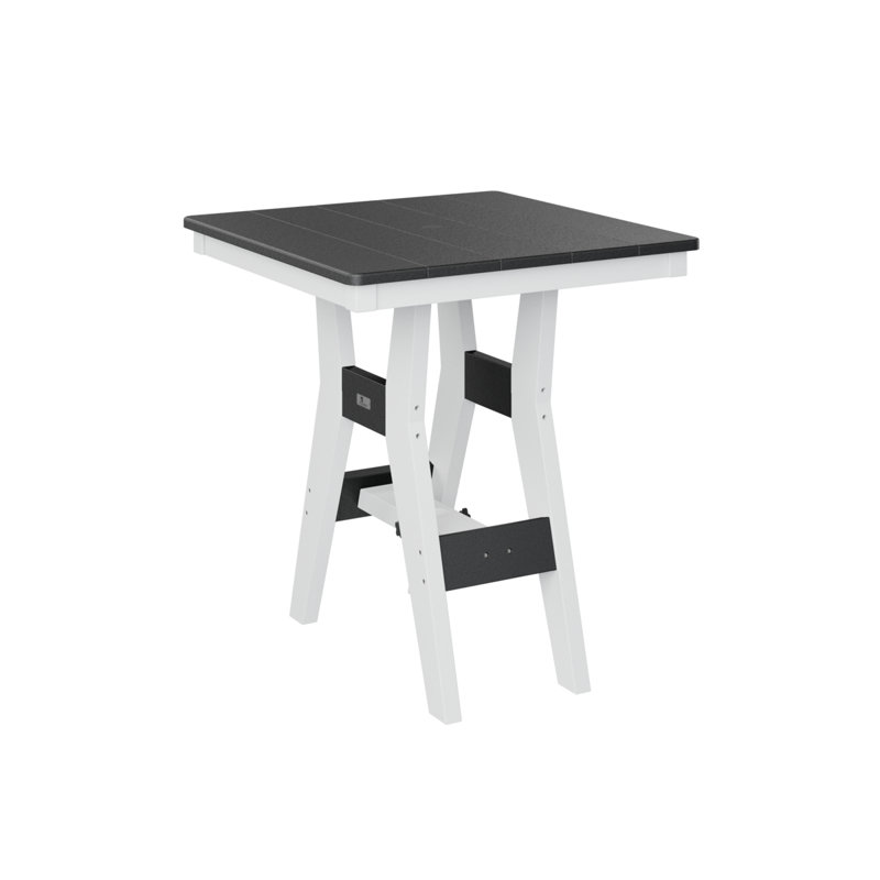 Table de salle à manger carrée 28 po Berlin Gardens Harbor, H 30,37 po x l 28 po x P 28 po, Noir