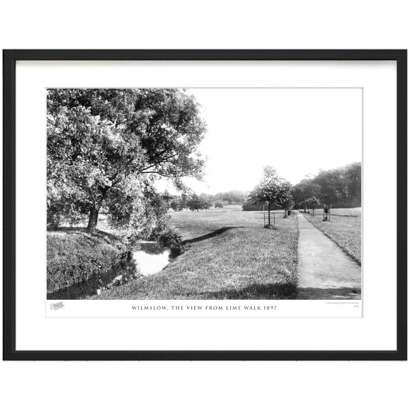 Wilmslow, The View From Lime Walk 1897 - Single Picture Frame Print, 45cm H x 60cm W x 2.3cm D