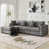 Chenille gris foncé